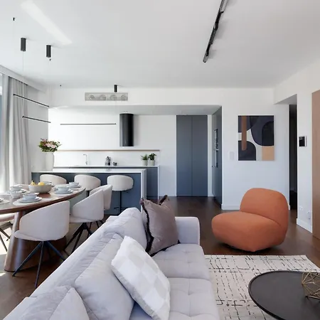 3-bedroom Unique Sky Panorama Appartement Warschau